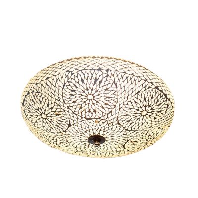 Lampe plafond orientale transparente mosaïque, Annas