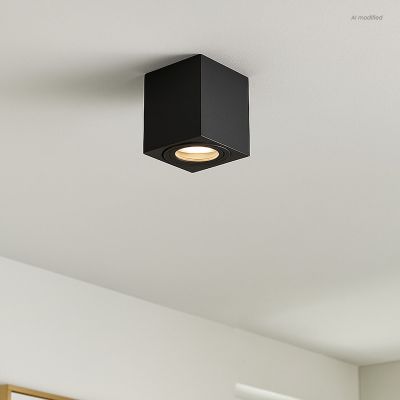 Spot en saillie noir moderne, Alion, IP44