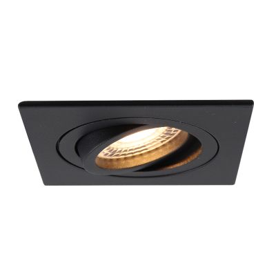 Spot encastré noir en aluminium, Scott