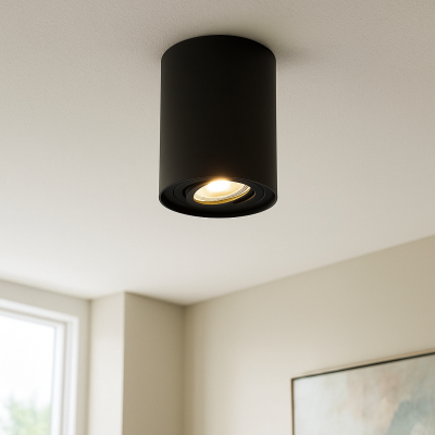 Spot en saillie noir moderne, Onno