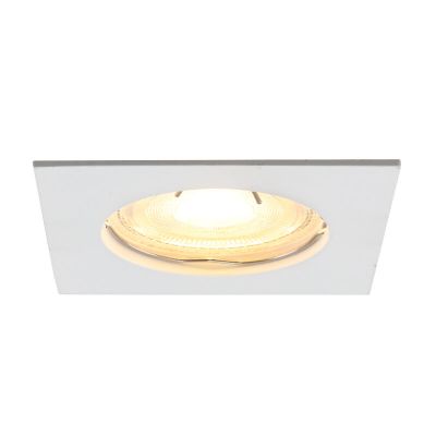 Spot encastré blanc en aluminium, Rudo
