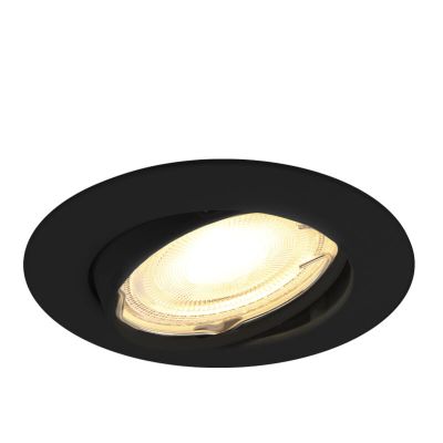 Spot encastré noir en aluminium, Rudo