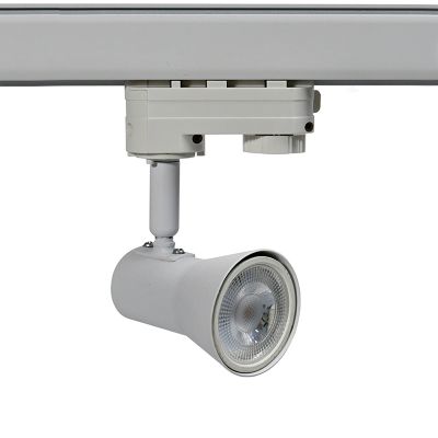 Spot sur rail triphasé blanc Sharita, Pro