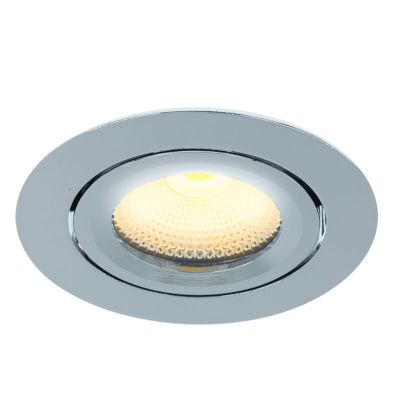 Spot encastré en aluminium chromé, Wimke, 5W, 3000K LED, IP44
