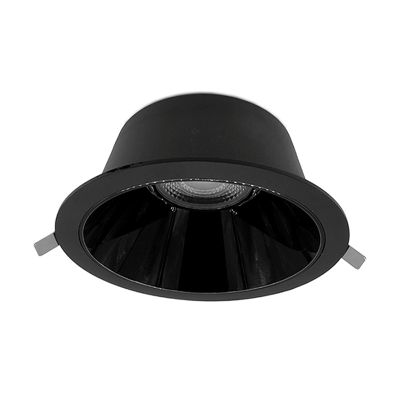 Downlight noir en aluminium, Maud, 16W, white switch LED, IP22