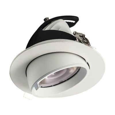 Downlight blanc en aluminium, Anjuli, 15W, white switch LED