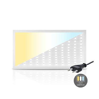 Panneau LED 60x120 - 50W - interrupteur blanc - UGR<19 - rétroéclairé