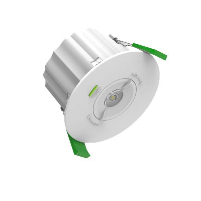 Éclairage de secours blanc encastrable/en saillie, 1,8W, LED 6000K