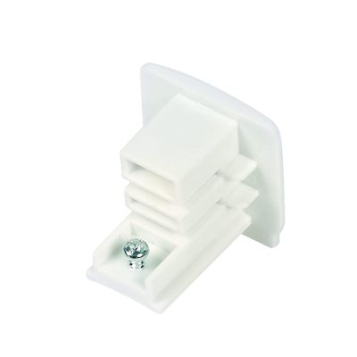 Embout pour éclairage sur rail triphasé, blanc, Pro