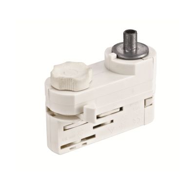 Adaptateur de suspension pour éclairage sur rail triphasé, blanc, Pro