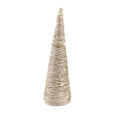 Cône de Noël de 78 cm avec 40 LED, à piles avec minuterie