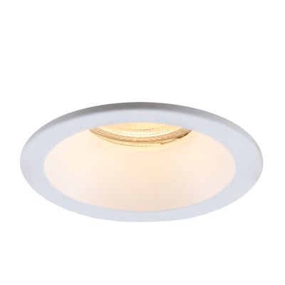Spot encastré salle de bain blanc en aluminium, Julien, IP65