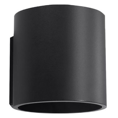 Applique up and down en aluminium noire, Amely