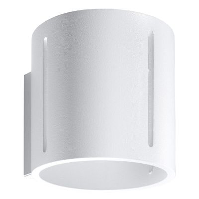 Applique up and down en aluminium blanche, Jamey
