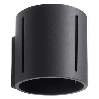 Applique up and down en aluminium noire, Jamey