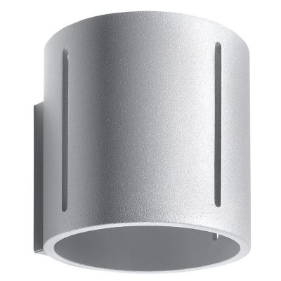 Applique up and down en aluminium grise, Jamey