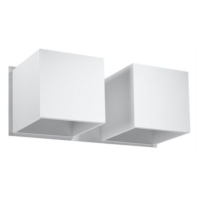 Applique up and down en aluminium blanche, Andro