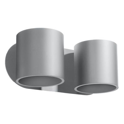 Applique up and down en aluminium grise, Amely