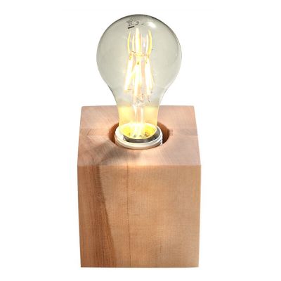 Lampe de table en bois marronne, Anniko