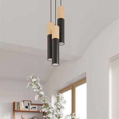 Suspension en aluminium marronne, Francesca