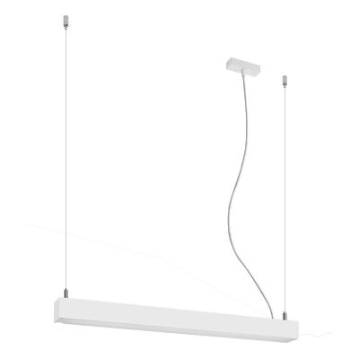 Suspension en aluminium blanche, Mascha, 22W, 3000K LED