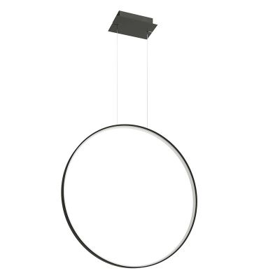 Suspension en aluminium noire, Ringo, 50W, 3000K LED