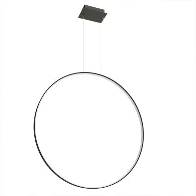 Suspension en aluminium noire, Ringo, 70W, 3000K LED