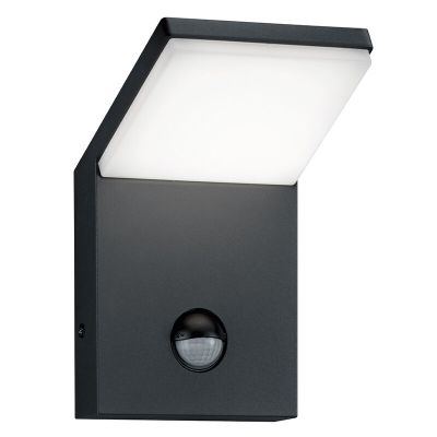 Applique extérieur avec détecteur de mouvement moderne anthracite, Solana, 9W, 3000K LED, IP54