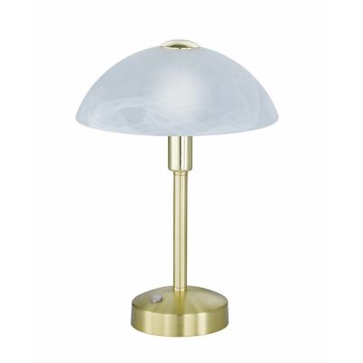 Lampe de banquier classique laiton, Notaris, 4W, 3000K LED, avec interrupteur