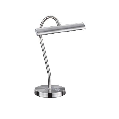 Lampe de table moderne nickel, Eliza, 4W, 3000K LED, avec interrupteur