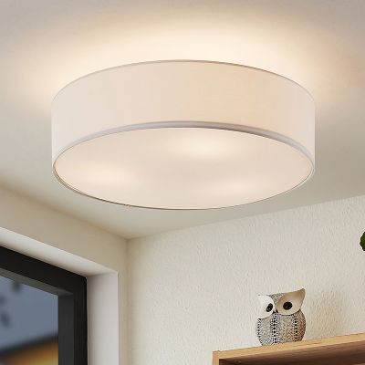 Lampe plafond en métal nickel, Ledbury