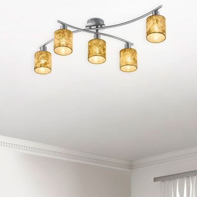 Lampe plafond moderne noire, Kyan