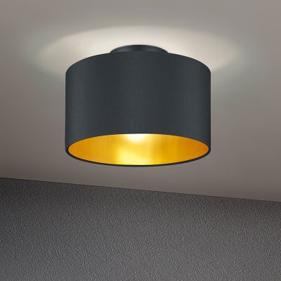 Lampe plafond moderne noire, Jeany