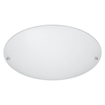 Lampe plafond en verre argentée, Celino