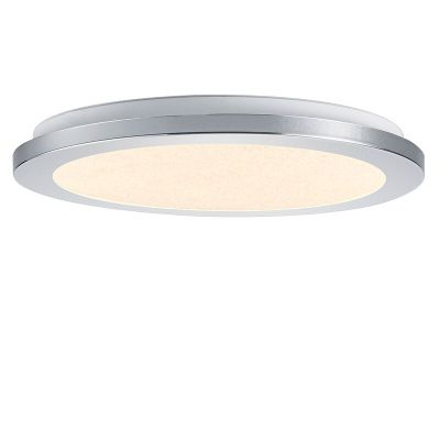Lampe plafond moderne chromée, Marie, 15W, 3000K LED, IP44