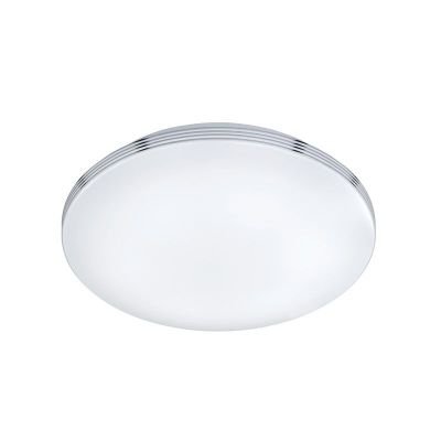 Plafonnier salle de bain en plastique chromé, Brunella, 24W, 3000K LED, IP44