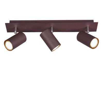 Spot plafond moderne couleur rouille, Kaso