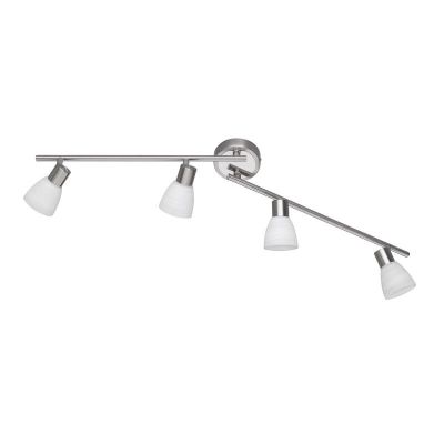 Spot plafond en verre nickel, Edwin