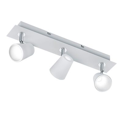 Plafonnier en verre blanc, Laysha, 6W, 3000K LED