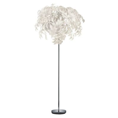 Lampadaire rétro chromé, Urwa, avec interrupteur