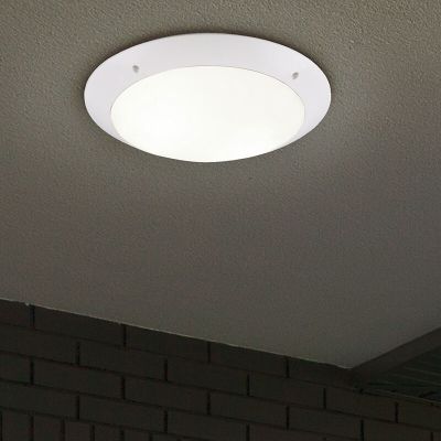 Lampe plafond moderne blanche, Gandrup, IP54