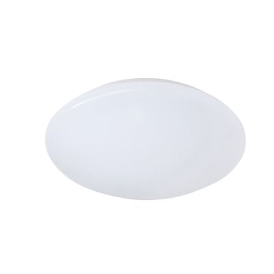 Lampe plafond en plastique blanche, Vanysia, 12W, 3000K LED, IP44