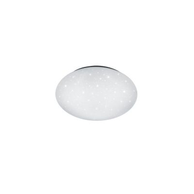 Lampe plafond en plastique blanche, Vanysia, 18W, 4000K LED, IP44