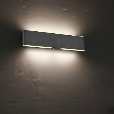 Applique up and down moderne noire, Zwier, 3W, blanc chaud à froid réglable LED, avec interrupteur