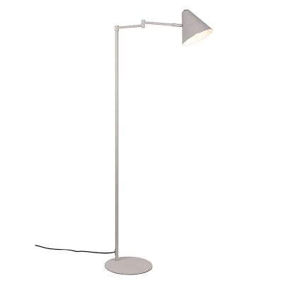 Lampadaire moderne gris, Jille, avec interrupteur