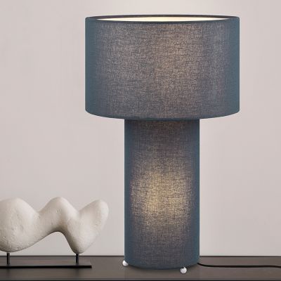 Lampe de table en tissu bleue, Denilson