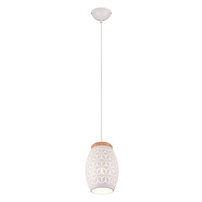 Suspension moderne blanche, Delana