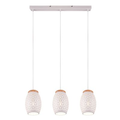 Suspension moderne blanche, Delana