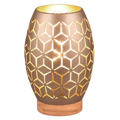 Lampe de table moderne taupe, Delana