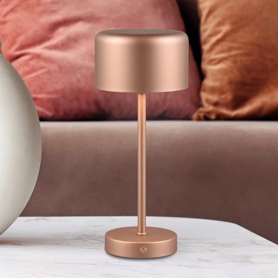 Lampe de table moderne bronze, Dustin, 1,5W, 3000K LED, avec variateur tactile